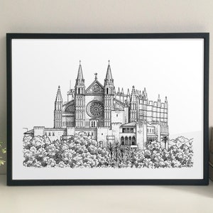 Palma Cathedral, Mallorca giclee print