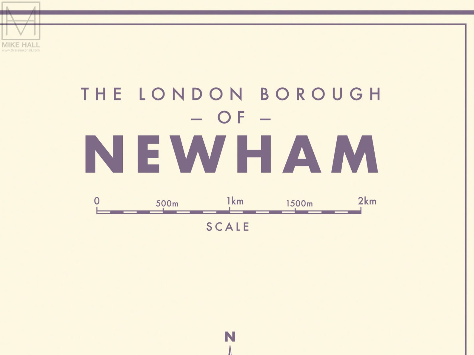 Newham london Borough Retro Map Giclee Print - Etsy