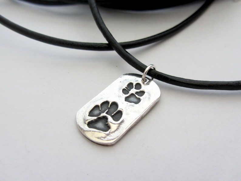 Pendentif patte Dogtag avec 2 impressions image 2