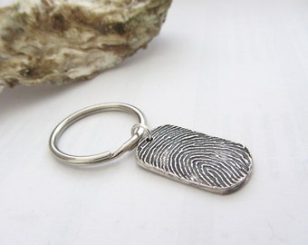 Dog Tag Fingerprint Garduation Gift Men's Jewelry Memorial Pendant