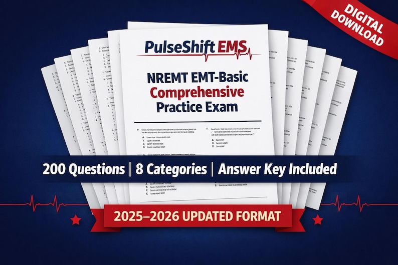 Emt-basic Comprehensive NREMT Practice Exam With Answer Key and ...