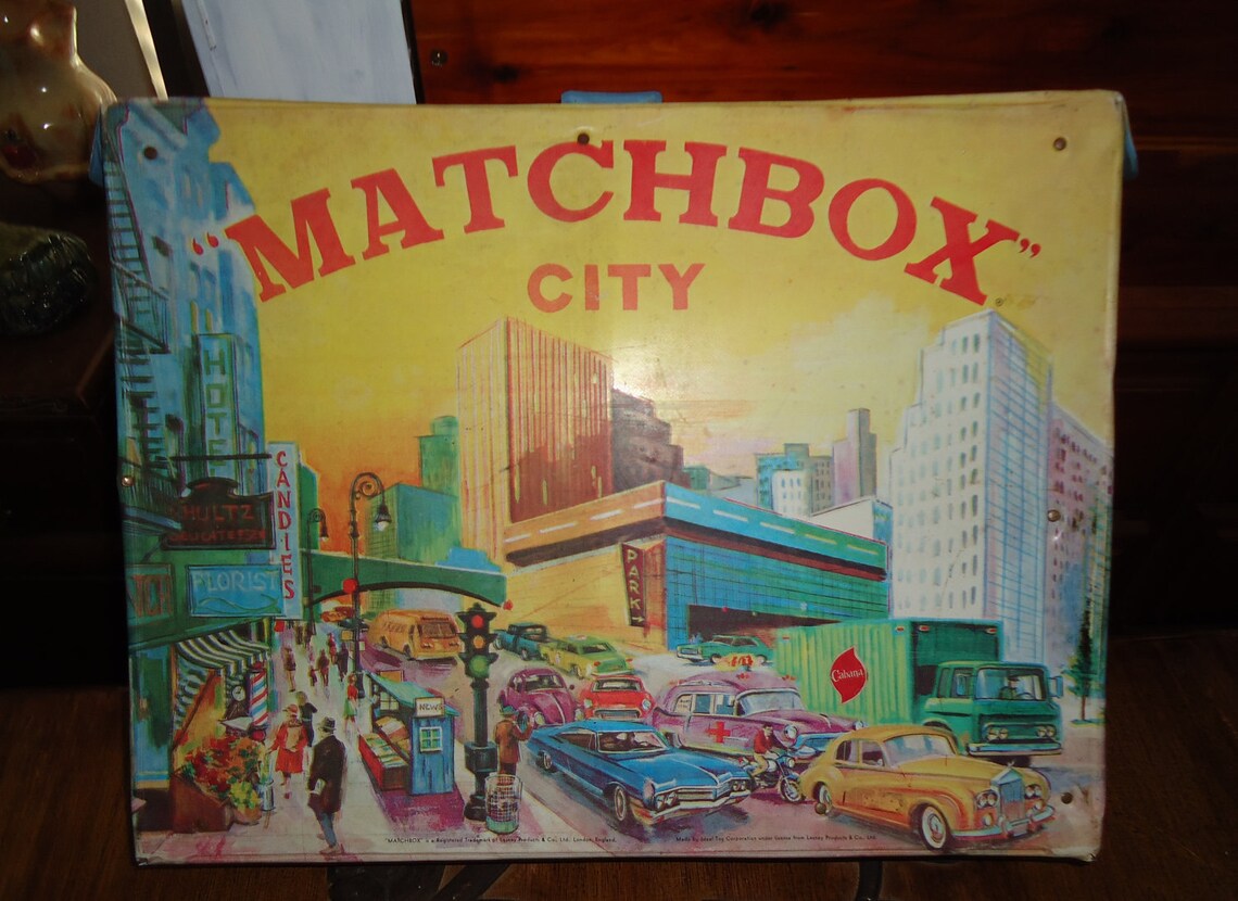 Vintage Matchbox City Playset 1970 Etsy