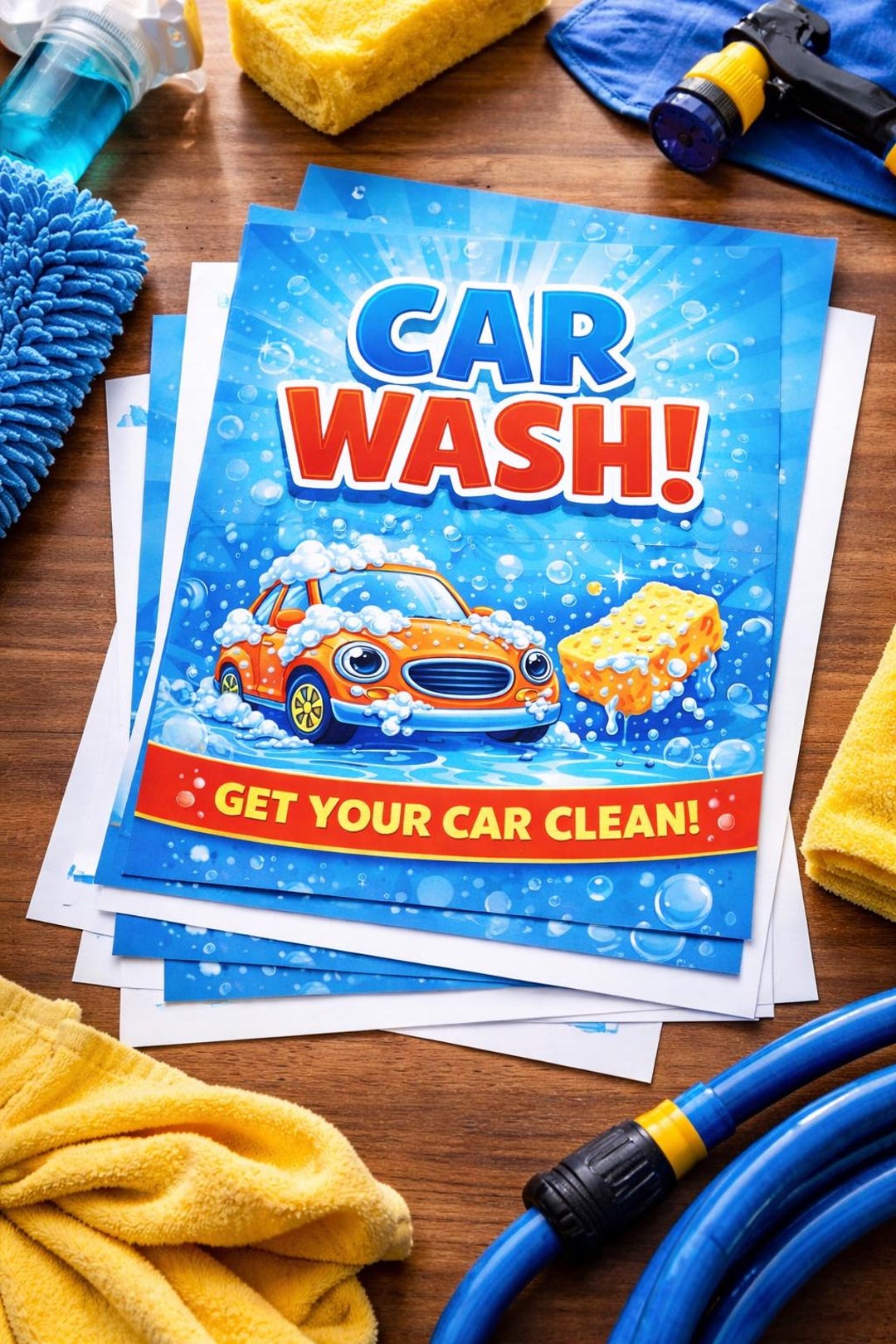 Car Wash Sign Printable | Fundraiser Poster (digital Download, 5 Sizes ...