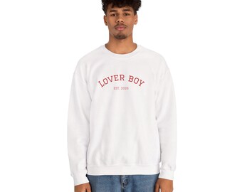 Bluza Lover Boy | Nadruk z sercem i kółkiem i krzyżykiem na plecach