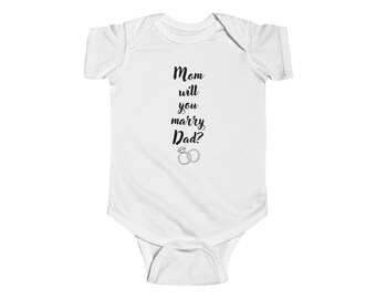 Mamo, wyjdziesz za tatę? Body niemowlęce | Body z okazji zaręczyn