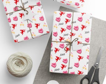 Papier pakowy Kupidyn Walentynkowy