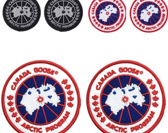 Set van 6 geborduurde CANADA GOOSE opnaaipatches van 6,3-9 cm (2,5-3,5 inch), voor naaien, knutselen en doe-het-zelfprojecten.