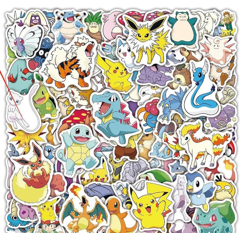 Full Showcase Sticker Cartoon Waterproof Stickers, Kawaii Decals for Laptop, Water Bottles ...