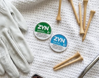 Zyn Golf Ball Marker Set with Magnetic Hat Clip | 3 Piece Course Accessory