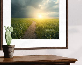Romans 12:12 Scripture Art Print, Be joyful in hope Inspirational Christian Home Decor (Digital Download)