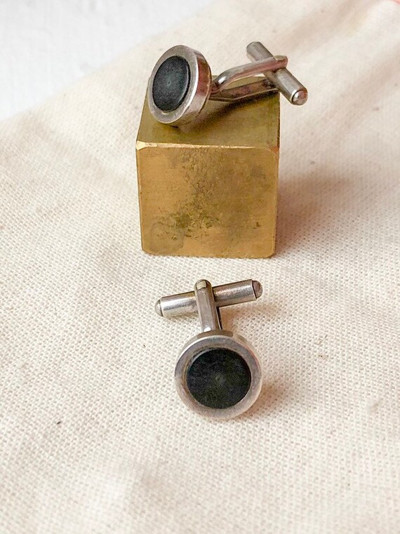 1968 aarikka sterling silver hallmarked cufflinks… - image 1