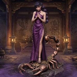 Remi y el Escorpión Maldito: Estatua diorama de resina JJK personalizada / Artículo de colección de anime con acabado a mano por CupidAceEmporium