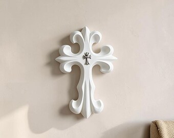 Christian Cross Ornament, Religious Decor, Meaningful Housewarming Gift, Home Decor