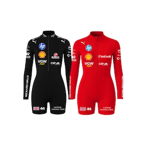 Lewis Red F1 2025 Women Jumpsuit