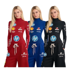 Lewis Inspired 2026 F1 Women Bodysuit and Trouser: Racing Base Layer Women Set