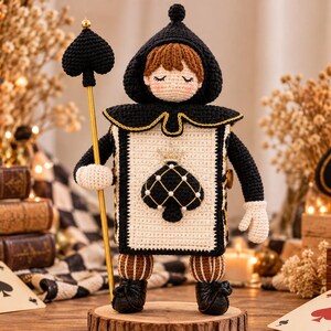 かぎ針編みカード人形パターン - PDFデジタルあみぐるみ
