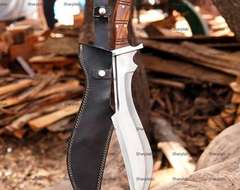 Personalized Hunting Knife, Handmade Bushcraft Knife, Custom Gift for Dad, Camping Tool