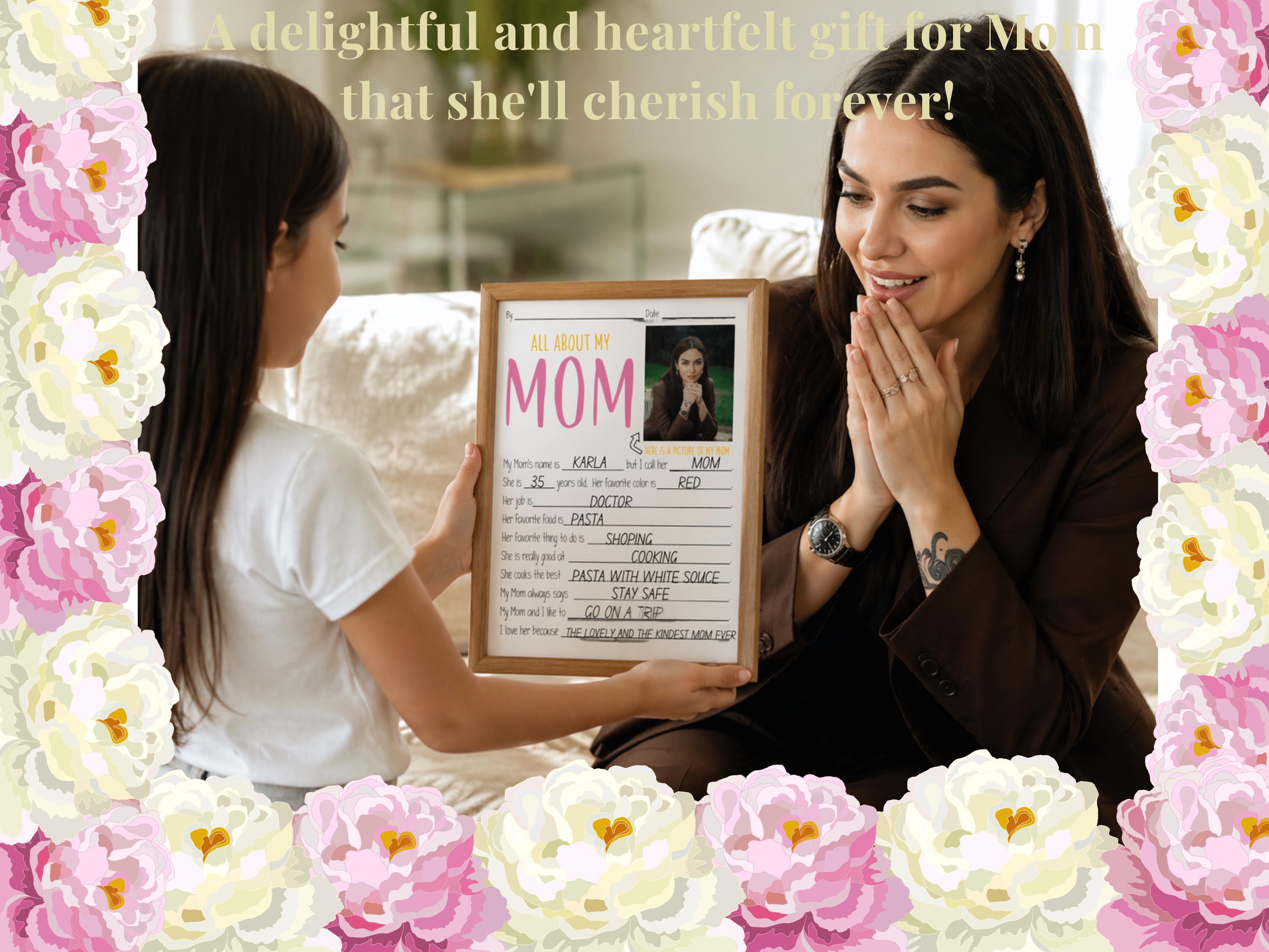 All About My Mom Printable Questionnaire | Mother’s Day Gift From Kids ...