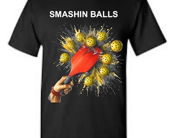 Custom Smashin' Balls Pickleball T-Shirt | Unisex Tee