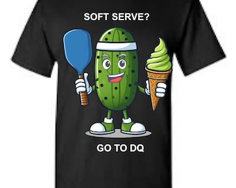 Funny Pickleball T-Shirt | Soft Serve Design