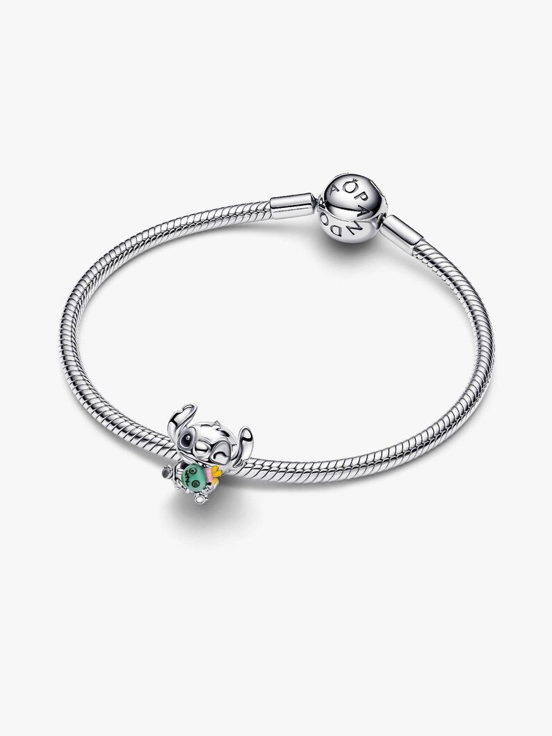 Stitch & Scrump Charm Charm, Sterling Silver Bracelet Pendant image 4