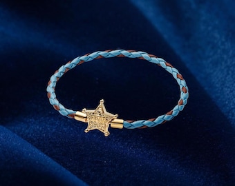 Pixar Toy Story Sheriff Stern Armband, Sterling Silber Anhänger, Damen Schmuck