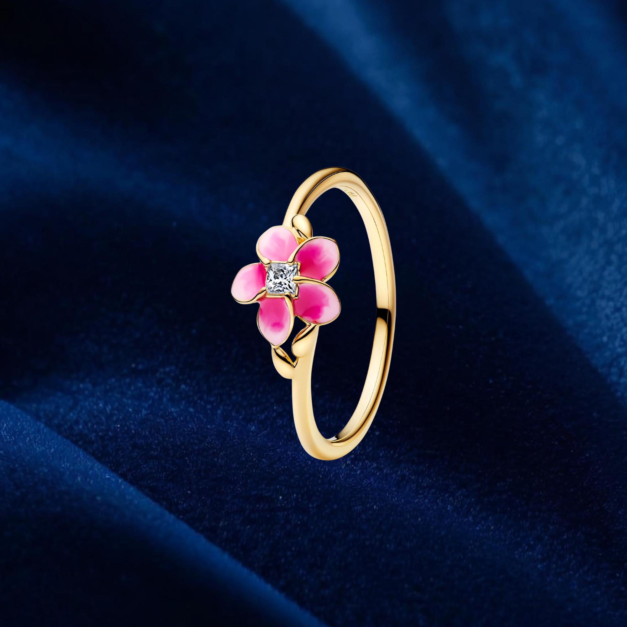 Pandora flower silver ring - Etsy 日本