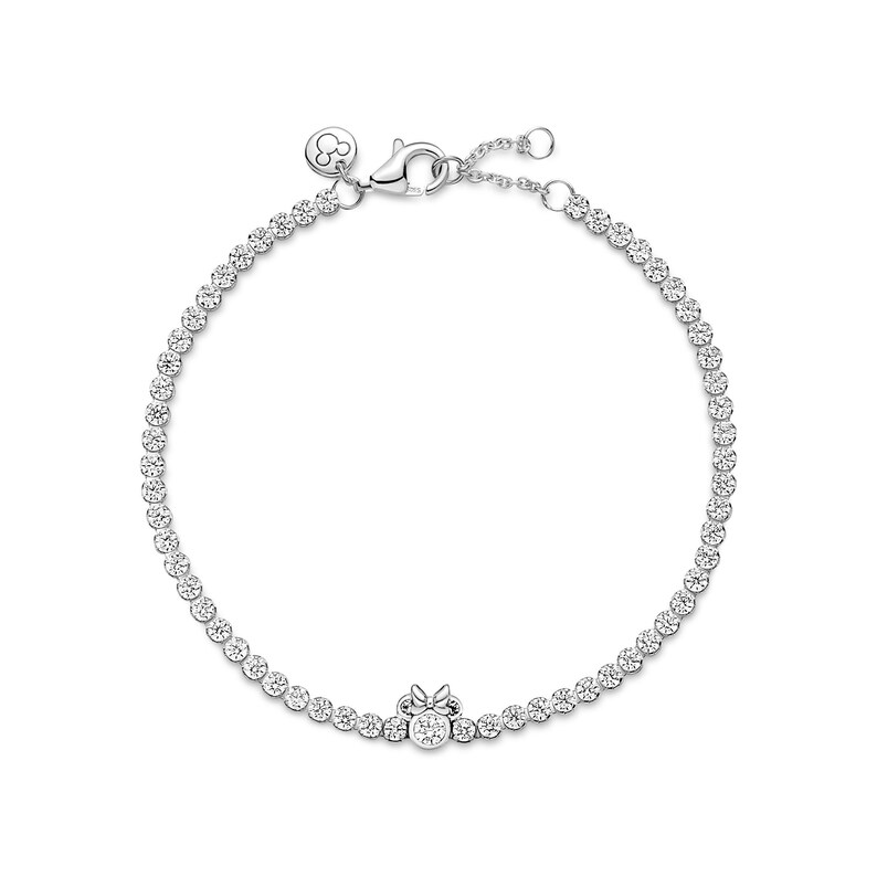 Disney Minnie Mouse Tennis Bracelet , Sterling silver, Charm for Bracelet, Gift For Her, Women jewelry