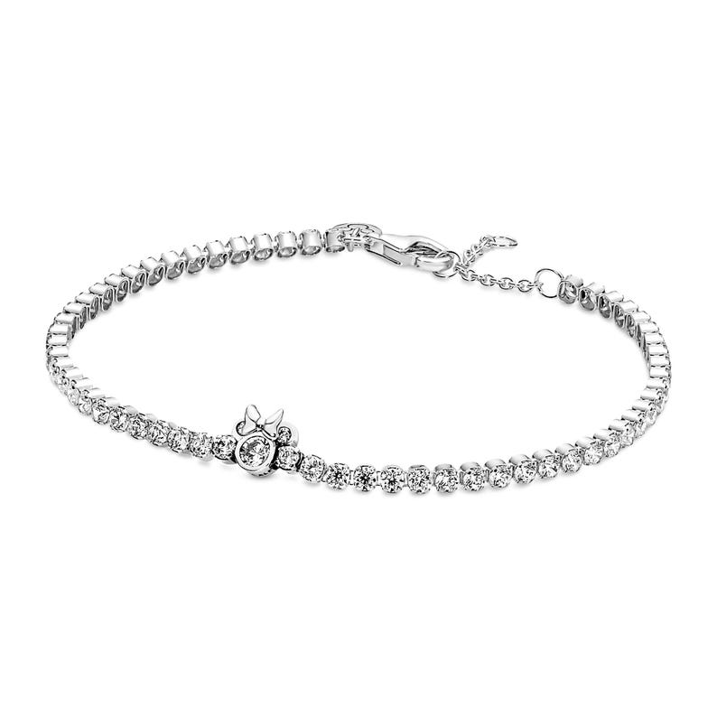Disney Minnie Mouse Tennis Bracelet , Sterling silver, Charm for Bracelet, Gift For Her, Women jewelry