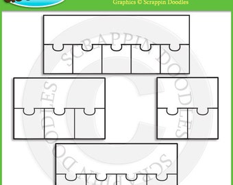 2 piece puzzle template