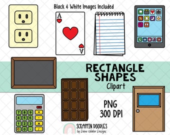 3d Shapes Clipart Etsy