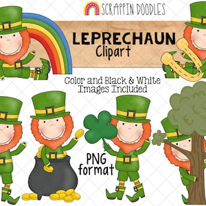Leprechaun Clip Art - St Patrick&#39;s Day Leprechauns Sublimation - Commercial Use PNG
