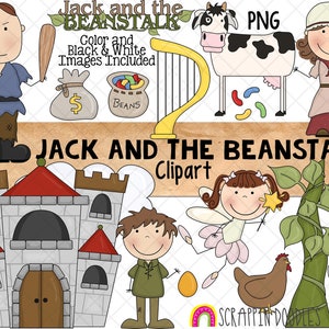 Jack and the Beansrank ClipArt - Kinderreim - Märchen Grafik - Riese - Kindergeschichten - Märchenstunde - Fee - Kommerzielle Nutzung PNG