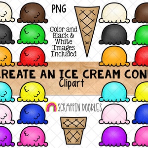 Erstellen Sie eine Eistüte ClipArt - IceCream ClipArt - Eiskugel - Kommerzielle Nutzung PNG Clip Art