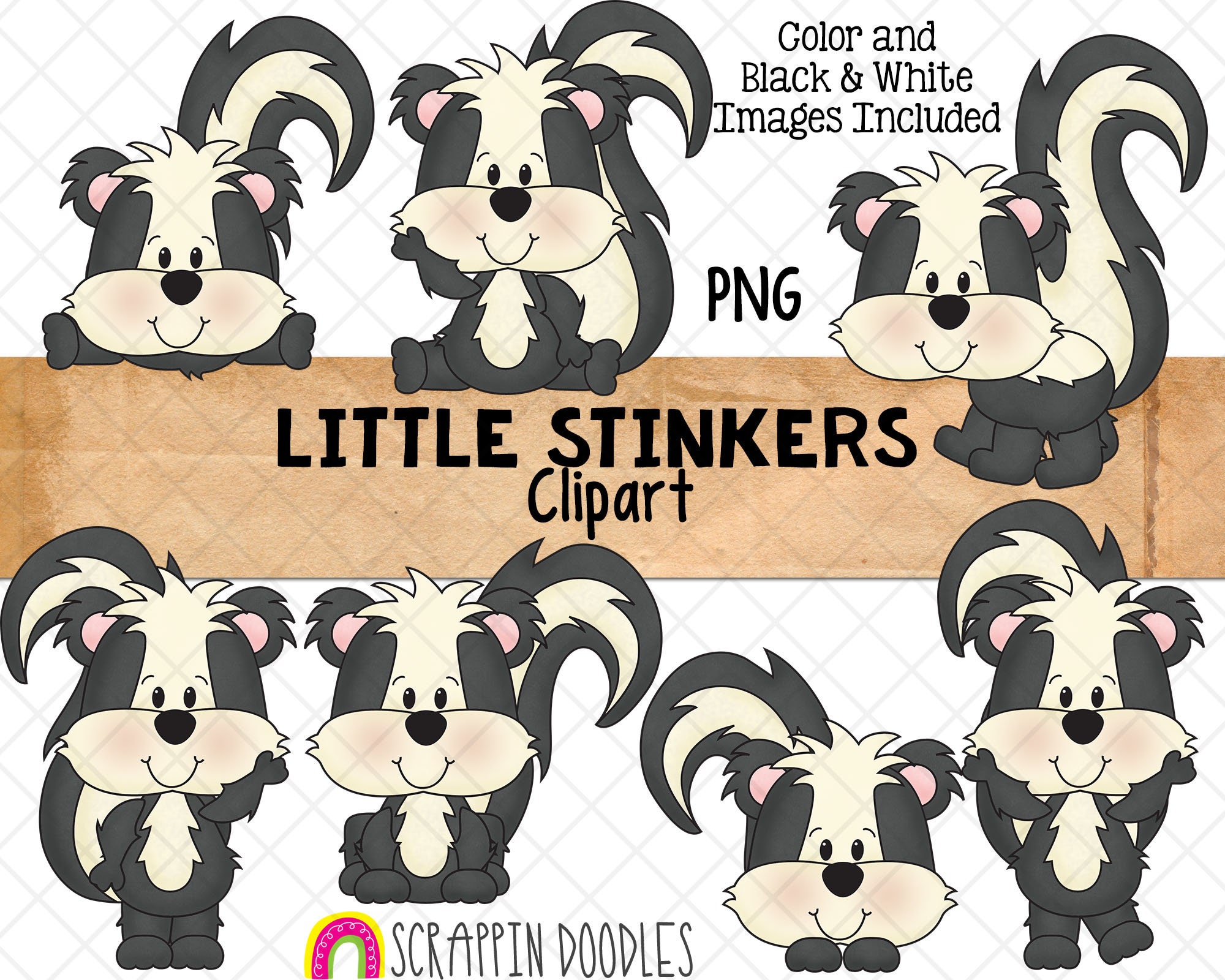 Cartoon Skunk - Etsy Cartoon Skunk - Etsy