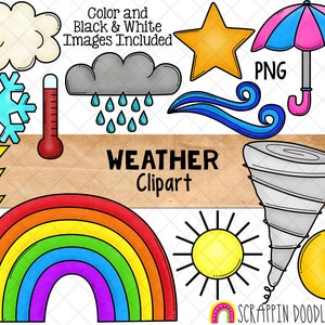 Weather Clip Art - Tornado - Rain Clouds - Rainbow - Wind - Environment - Weather Bulletin Board - Commercial Use PNG