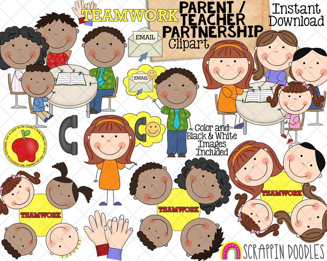 Parent / Teacher Partnership Clipart Meet the Teacher Parents Meeting  Teachers Commercial Use PNG - Etsy
