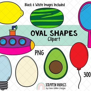 Shapes Clip Art Real Life Oval Shapes Clipart Geometric Shapes 3D Shape