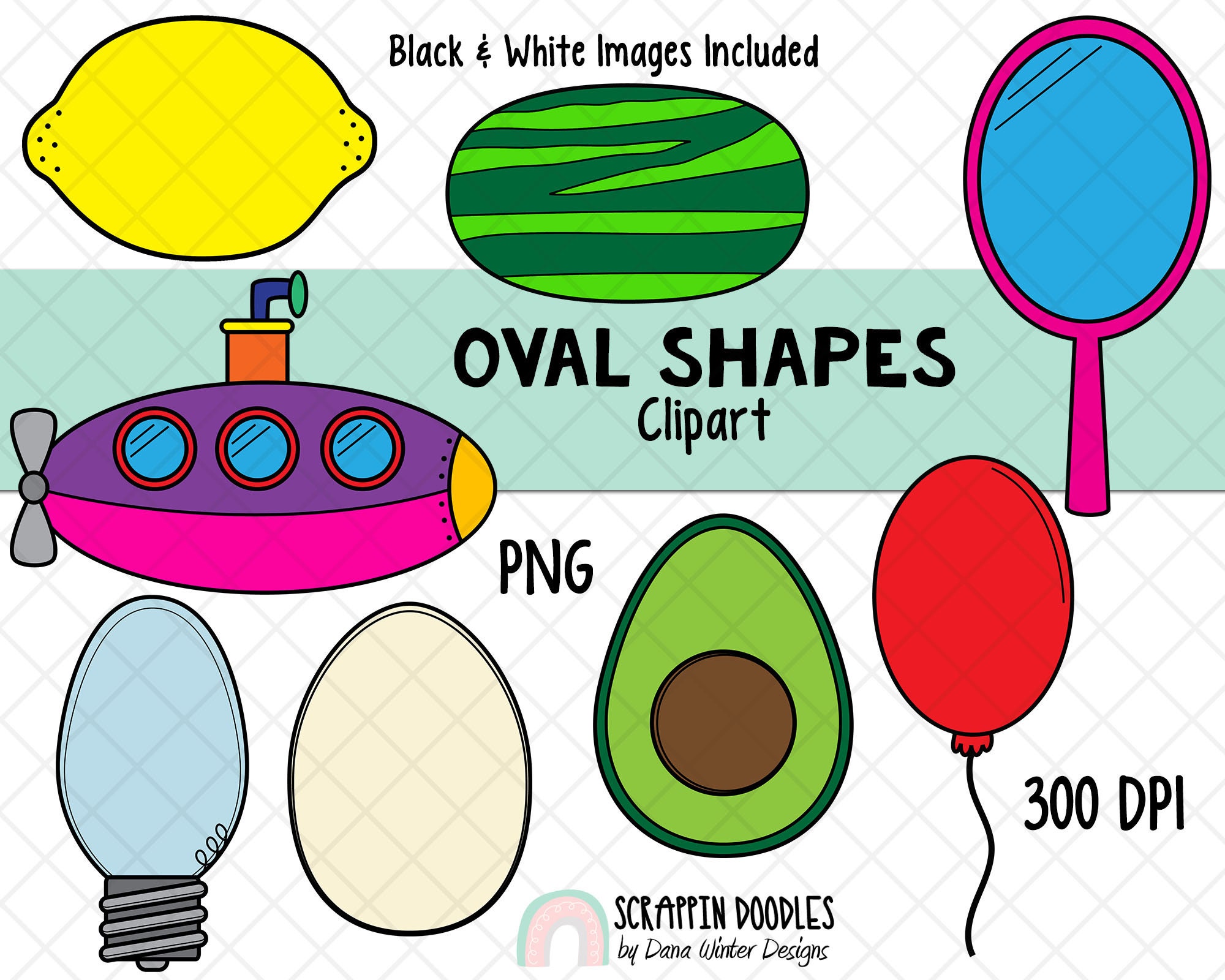 oval shape clipart