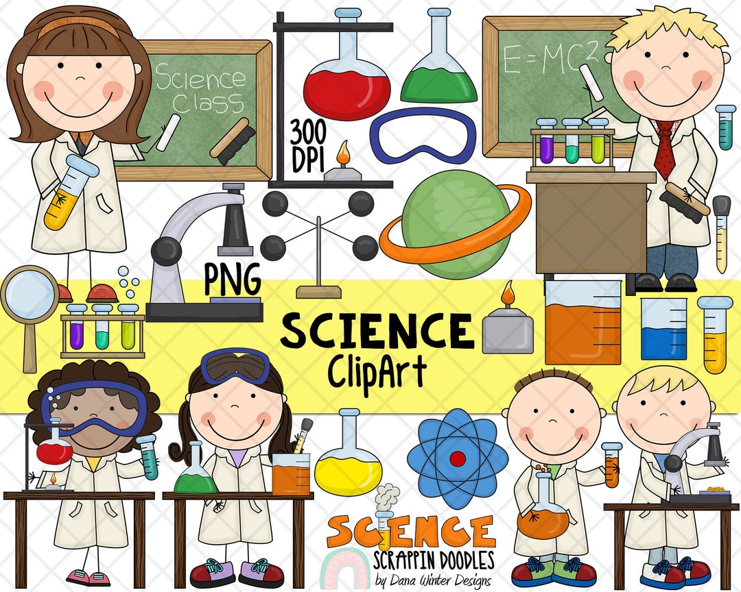 Science Clipart Science Teacher Clipart Science Class Instant Download ...