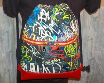 Graffiti Backpack Etsy