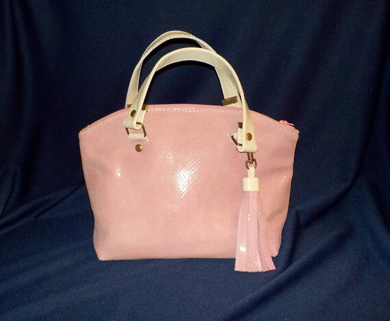 pink snake purse