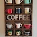 Wall Mounted Coffee/tea/mate Mugs Rack. Coffee Cup Holder. Tea - Etsy