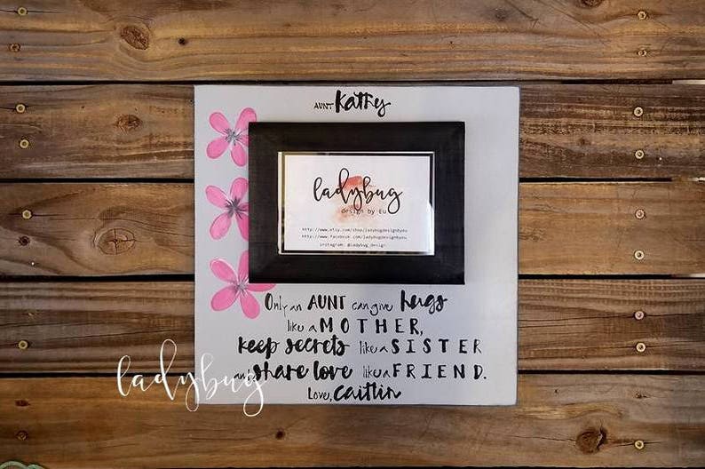 Only An Aunt Can Give Hugs Like A Mother Picture Frame Image 0