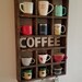 Wall Mounted Coffee/tea/mate Mugs Rack. Coffee Cup Holder. Tea - Etsy