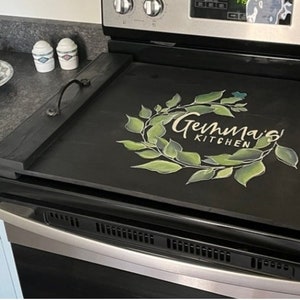 Rustic Farmhouse Stove top cover. Stove top board. Noodle board. Rustic kitchen stove cover. Fully customizable. zdjęcie 10