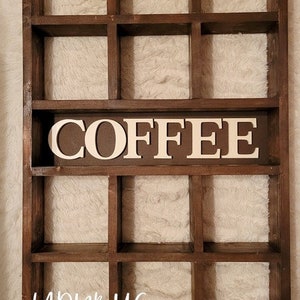Wall Mounted Coffee/tea/mate Mugs Rack. Coffee Cup Holder. Tea Rack ...