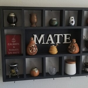 Wall Mounted Coffee/tea/mate Mugs Rack. Coffee Cup Holder. Tea Rack ...