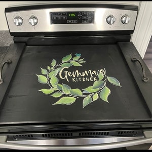 Rustic Farmhouse Stove top cover. Stove top board. Noodle board. Rustic kitchen stove cover. Fully customizable. zdjęcie 2