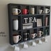 Wall Mounted Coffee/tea/mate Mugs Rack. Coffee Cup Holder. Tea Rack ...